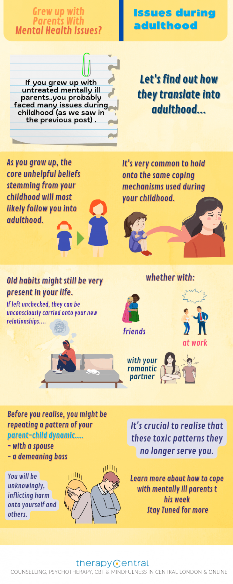 How To Cope With A Parent With Mental Health Issues | Therapy Central