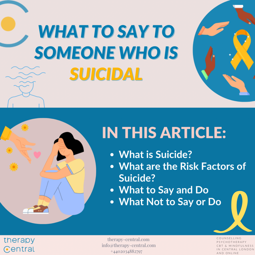 What to Say to Someone Who is Suicidal