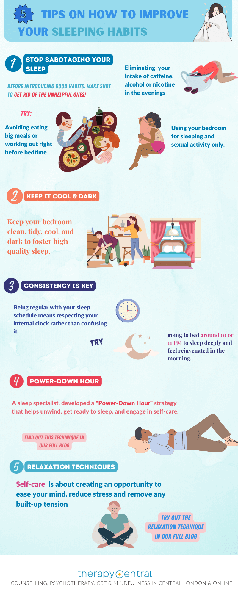 How To Improve My Sleeping Habits - 5 Tips