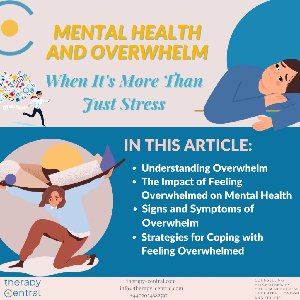 Mental health and overwhelm