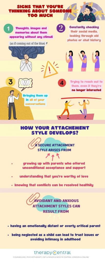How To Cope When You Can't Stop Thinking About Someone | Therapy Central