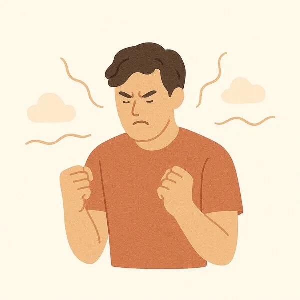 Illustration for anger difficulties