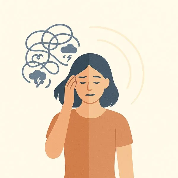 Illustration for anxiety