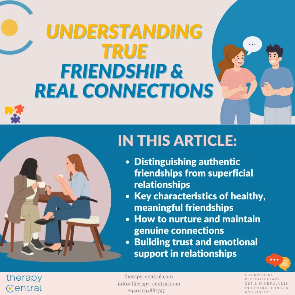 What Is True Friendship? Understanding Genuine Connection - Therapy Central