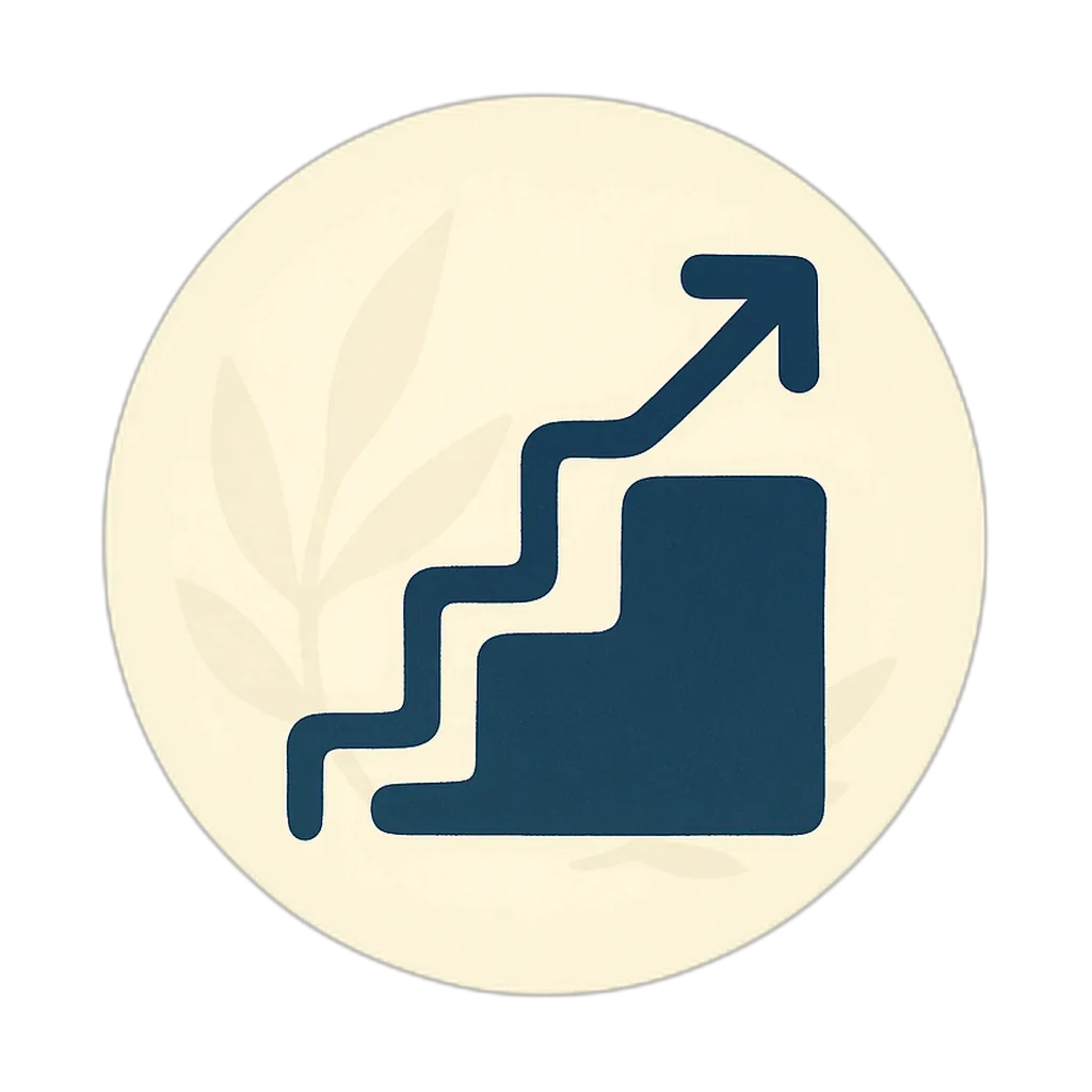 ERP therapy icon showing gradual exposure steps