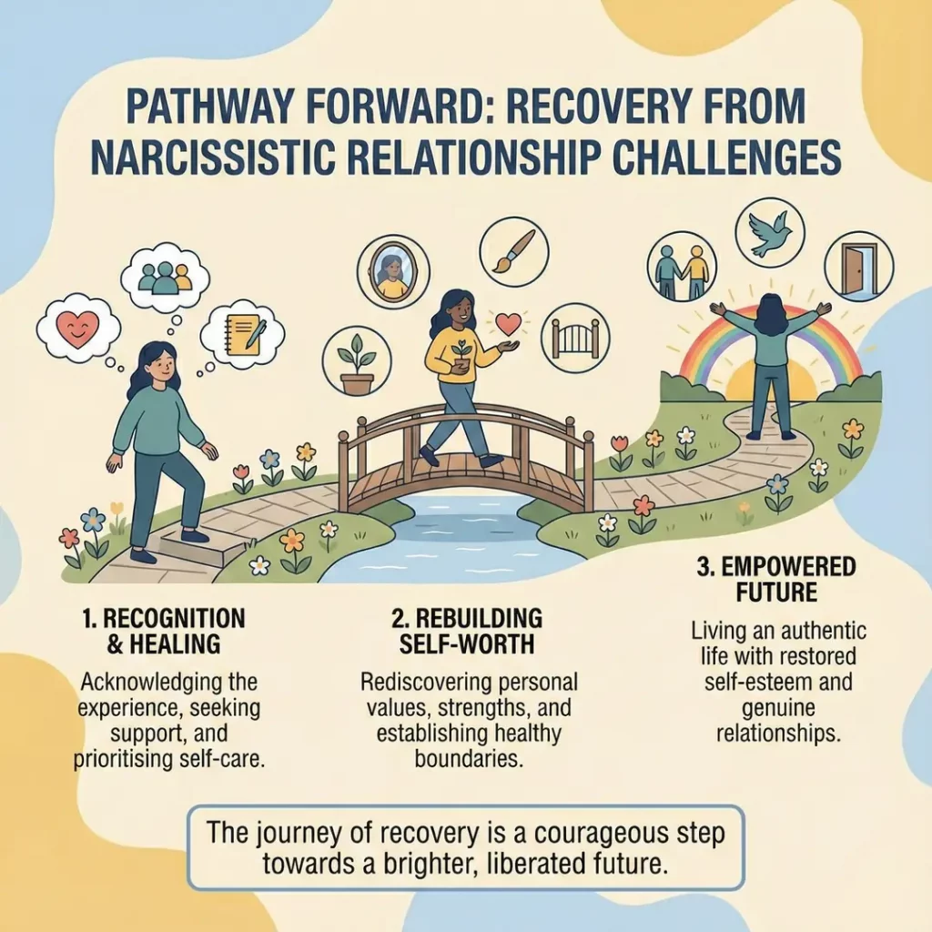 What Is Narcissist Signs Types Protecting Yourself Image 07 Hopeful illustration of pathway forward symbolizing recovery from narcissistic relationship challenges
