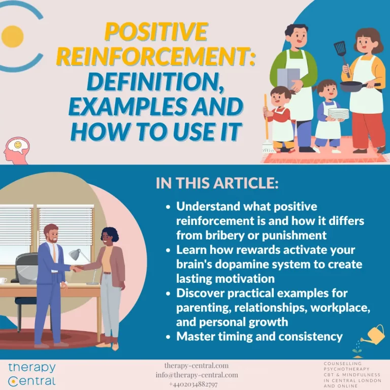 Featured image for positive reinforcement article with parenting, workplace, and neuroscience themes
