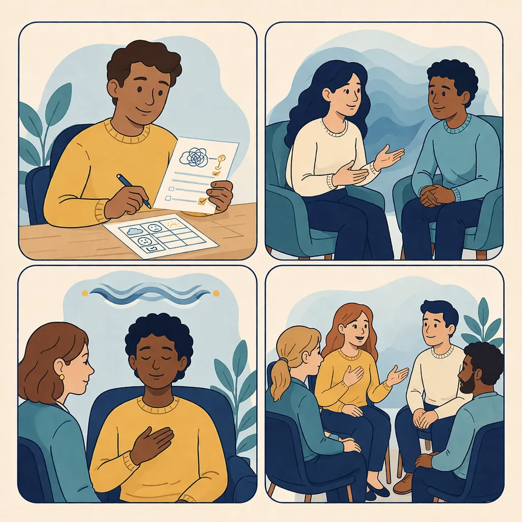 Types Therapy Depression Uk Guide Image 06 Various types of therapy for depression showing different approaches and techniques available for treatment