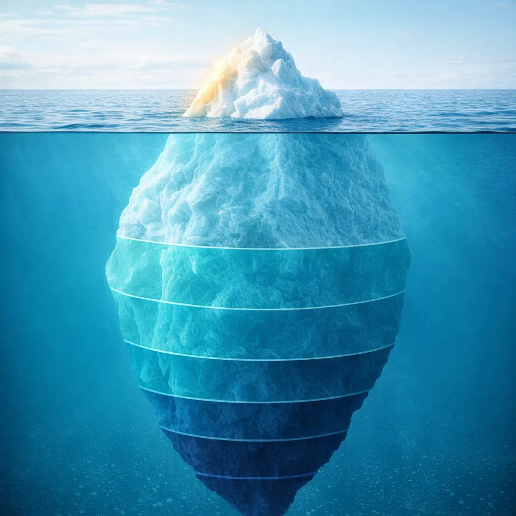 Why Is My Wife Always Angry Understanding Chronic Anger Marriage Image 05 Iceberg model diagram revealing underlying causes of chronic anger beyond visible surface triggers