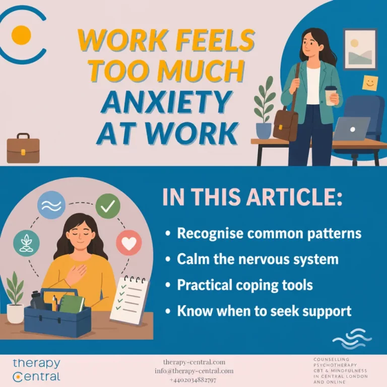 Anxiety at Work: When Going to Work Feels Impossible - Therapy Central