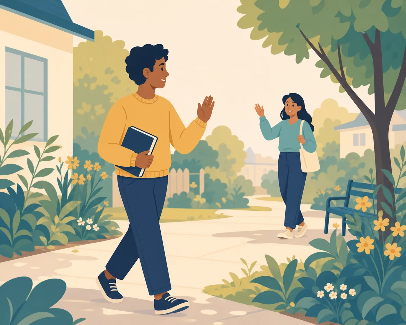 Person enjoying everyday life and social connection after DBT therapy