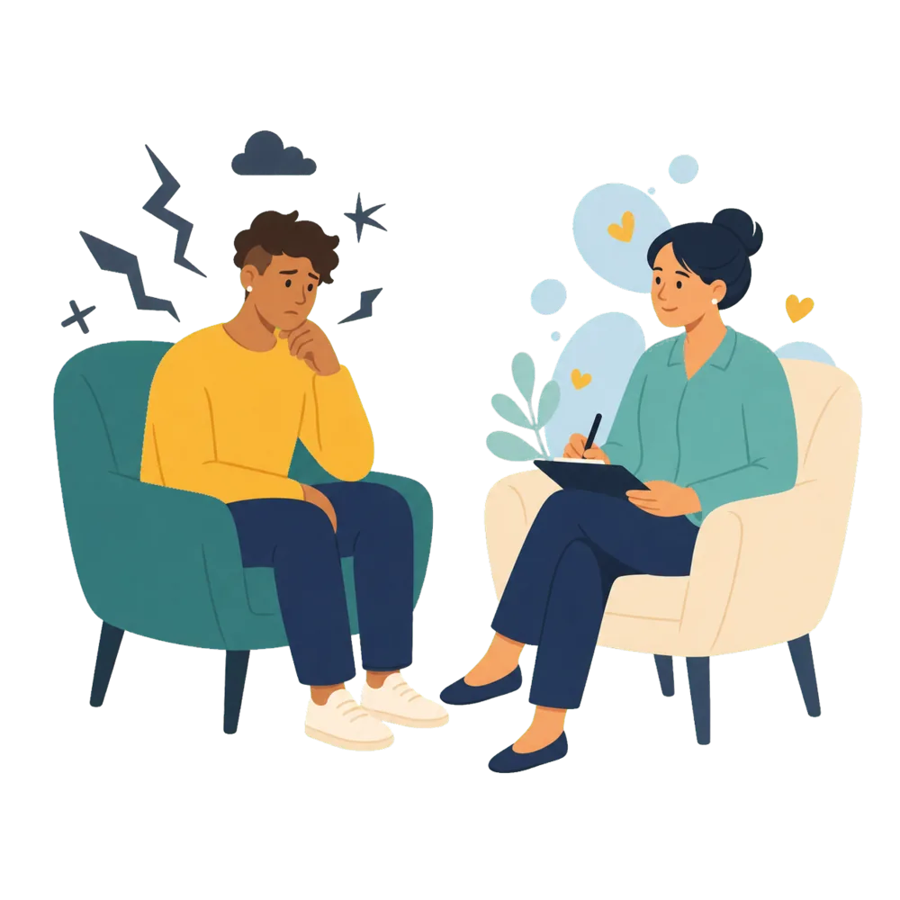 LGBT affirming therapy in London and online LGBT client receiving compassionate affirming therapy in London and online