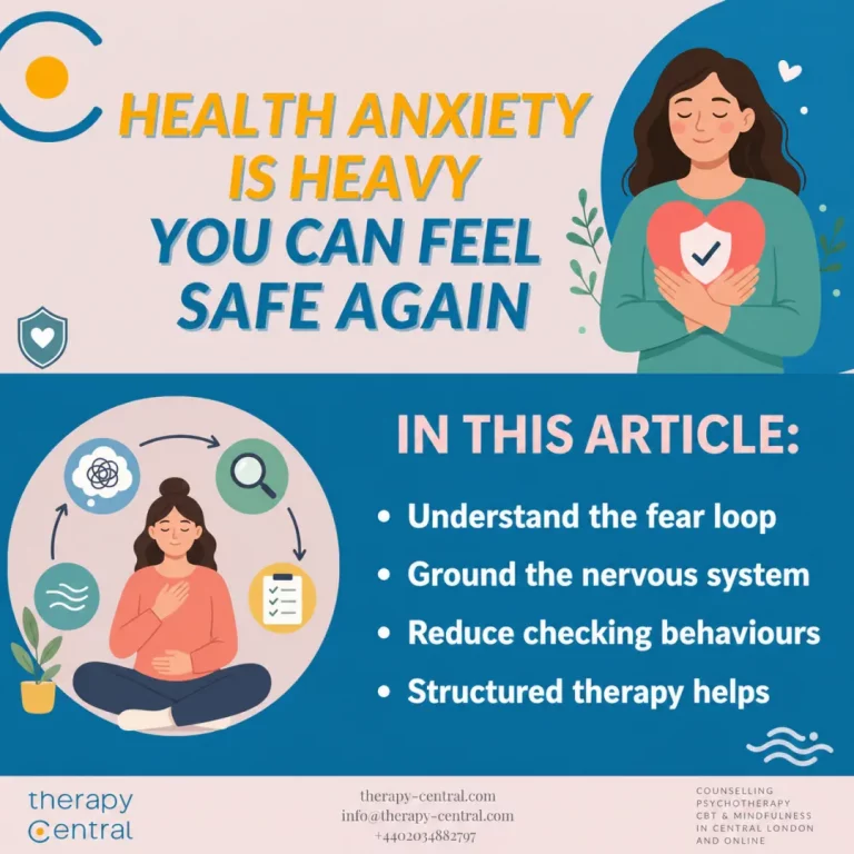 Health Anxiety Ruining My Life? What’s Happening and What Helps - Therapy Central
